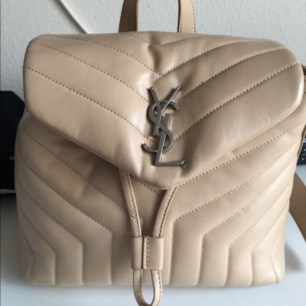 Saint Laurent quilted backpack